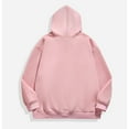thumbnail image 3 of gbyLJF Men's Winter Hoodie Solid Color Round Neck Hooded Top Big and Tall Long Sleeve Pullover Sweatshirt with Pocket, 3 of 4