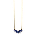 thumbnail image 2 of Primal Gold 14 Karat Yellow Gold Marquise Sapphire 18-inch Necklace, 2 of 3