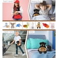 thumbnail image 4 of DolliBu Long Leg Black Bear Stuffed Animal with Football Plush – Soft Huggable Bear, Adorable Playtime Plush Toy, Cute Wild Life Gift Plush Doll Animal Toy for Kids and Adults – 10.5 Inches, 4 of 6