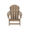 thumbnail image 4 of Costaelm Paradise Outdoor Patio Adirondack Rocking Chairs (Set of 2), Weathered Wood, 4 of 9