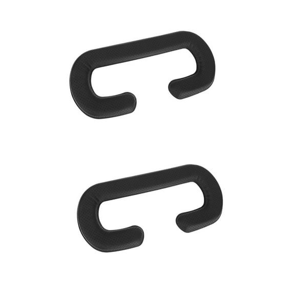 CRILSTYLEO 2Pcs Black PU Pad for Vr Use Easy to Clean and Comfortable to Wear