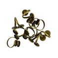 thumbnail image 4 of 10 Piezas de Bronce  de Dedo de Latón Resultados Almohadilla Bases para Cabujones Zulema Hallazgos de la base de anillo que hacen, 4 of 5