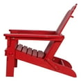 thumbnail image 2 of Pemberly Row Traditional Cedar Wood Folding Adirondack Chair in Red, 2 of 7