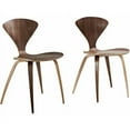 thumbnail image 2 of Modway Vortex Stackable Dining Chair, Set of 2 in Dark Walnut, 2 of 2