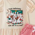 thumbnail image 3 of Gubotare Toddler Girls Summer Outfits Toddler Girl Clothes Ruffle Floral Embroidery Shirt and Shorts Set 6 9 12 18 24 Months 2T 3T 4T 5T (Beige,2-3 Years), 3 of 3