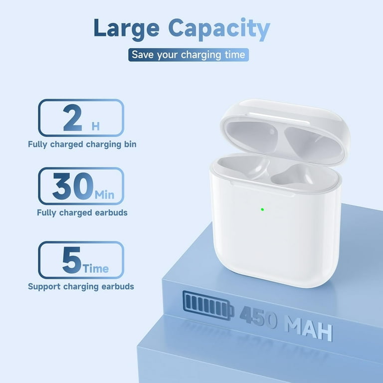 Include Earphones Replacement Wireless Charging Case for AirPods