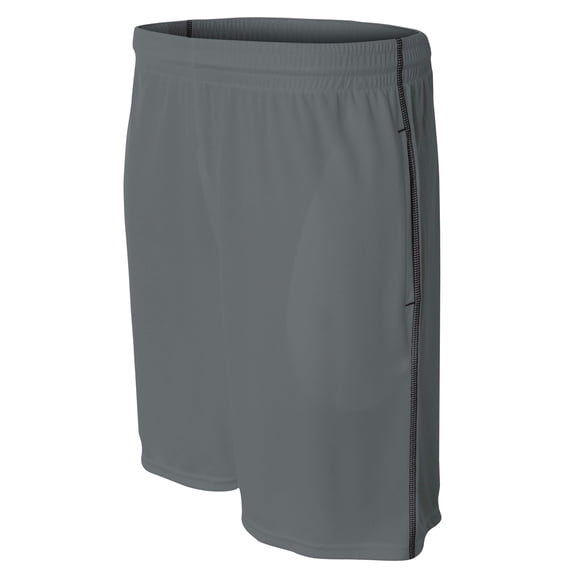 A4 9" Pocketed Short w/ Contrast Stitching For Men in Graphite | N5340