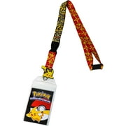 Pokemon Pikachu Attack Exclusive Lanyard with ID Badge Holder & Charm