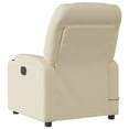 thumbnail image 4 of vidaXL Electric Massage Recliner Chair Cream Fabric, 4 of 9