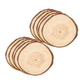 thumbnail image 2 of 10 Piezas Rebanadas de Madera Natural Perfecl Alfombrilla Redonda de Madera 5x6x0.5cm, 2 of 8
