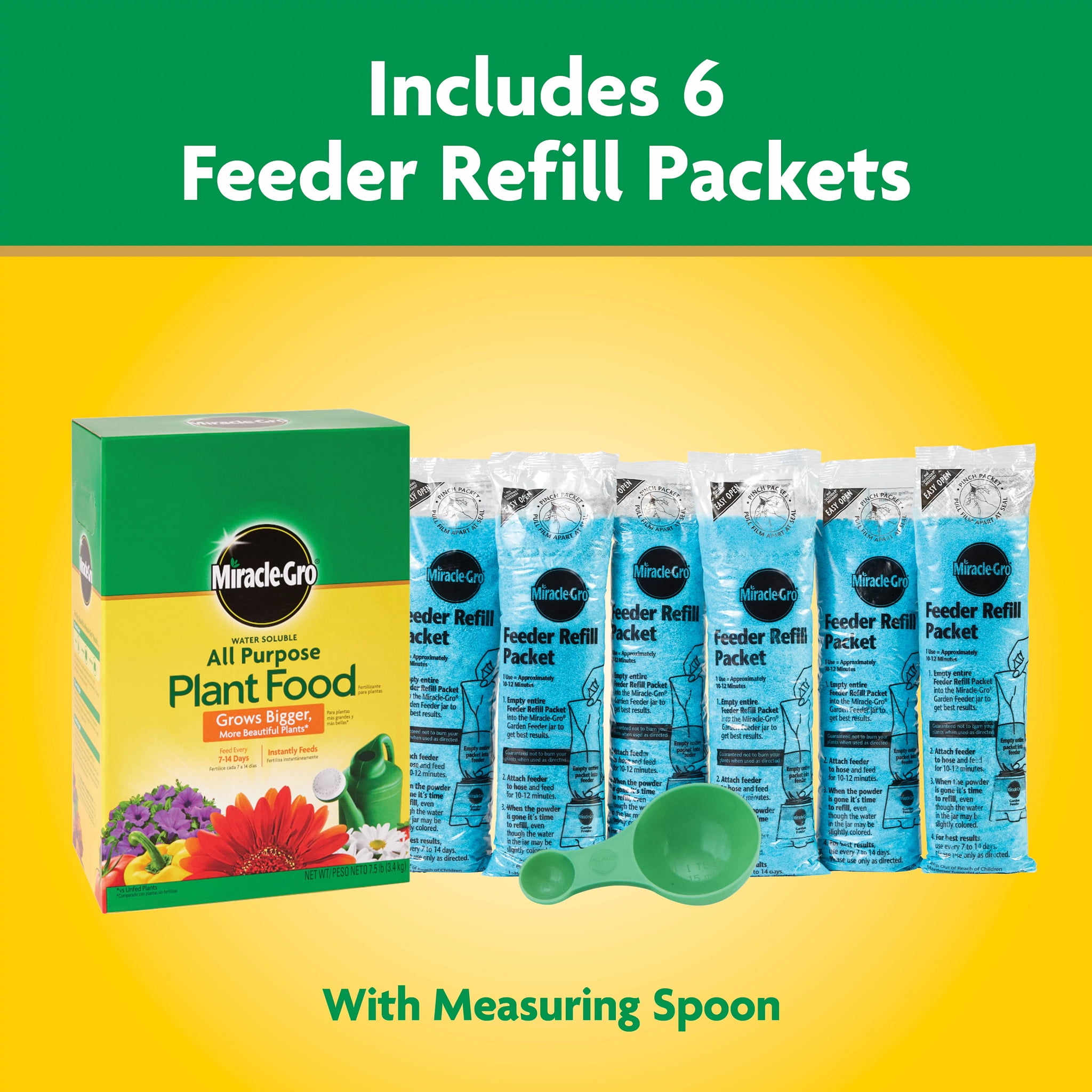 Miracle-Gro Water Soluble All Purpose Plant Food and Garden Feeder Bundle