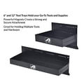 thumbnail image 3 of Juego de 4 Bandejas de Almacenamiento de Herramientas Magnéticas para Estante - Organizador de Caja de Herramientas - Soporte de Destornilladores para Carros de Herramientas Rodantes, con 3 Bandejas d, 3 of 3