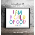thumbnail image 5 of AVOI I Am A Child Of God - Christian Wall Art for Girls Bedroom, Toddler Baby Girl Room Decor - Bible Verse Wall Art - Religious Gifts - Little Girls Room Unframe: 11x14inch(28x36cm), 5 of 5