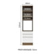 thumbnail image 3 of Mueble de Cocina Para Horno Madesa Glamy 60 cm 1 Puerta y 3 Cajones Marrón/Blanco, 3 of 5