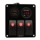 thumbnail image 1 of Panel de interruptor Impermeable de 3 unidades con voltímetro DC 12V-24V Sunnimix, 1 of 8