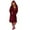 !Wine, variant on Rigardu Hot Sale!! Robes for Women - Super Soft Cozy Fleece Womens Robe Plush Long Bathrobe Women Winter Coat Jacket Plush Lengthened Bathrobe Clothes Long Sleeved Robe Hooded Soft Coat Black L