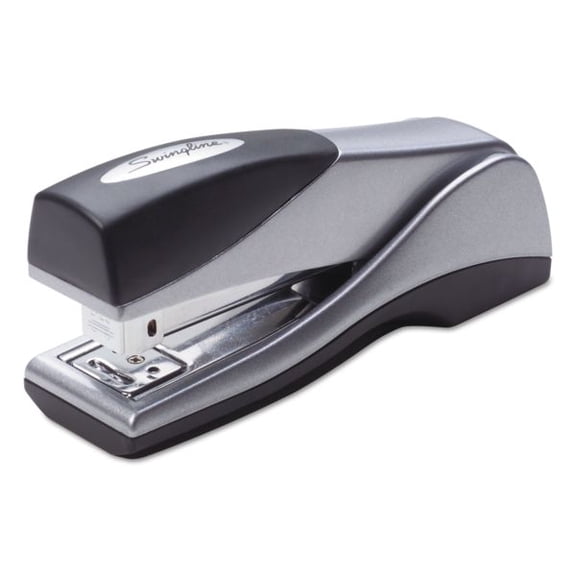 Swingline Optima Grip Compact Stapler, 25-Sheet Capacity, Silver, Each