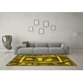 thumbnail image 3 of Ahgly Company Machine Washable Indoor Square Oriental Yellow Asian Inspired Area Rugs, 8' Square, 3 of 4