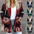 thumbnail image 2 of CoCopeaunts Women's Open Front Cardigan Fall Cable Knit Christmas Long Sleeve Sweaters Chunky Cardigan Wrap, 2 of 3