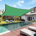 thumbnail image 5 of Ruziyoog Sun Shade Sail-Canopy 9.84x13.12FT Outdoor Sunshade Swimming Pool Sun Awning -95%UV Protection -Rectangle Shade Sail-UV Block for Patio Garden Outdoor Facility Green, 5 of 10