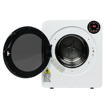 GoDecor Electric Portable Laundry Dryer, 13.2LBS Capacity Tumble Dryer For Home, White