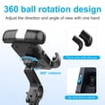 thumbnail image 4 of Motorcycle Phone Mount, Bike Phone Holder - Upgrade Sliding Cell Phone Holder, Bicycle Scooter Handlebar Phone Cradle Clip For Most Phone, 4 of 8