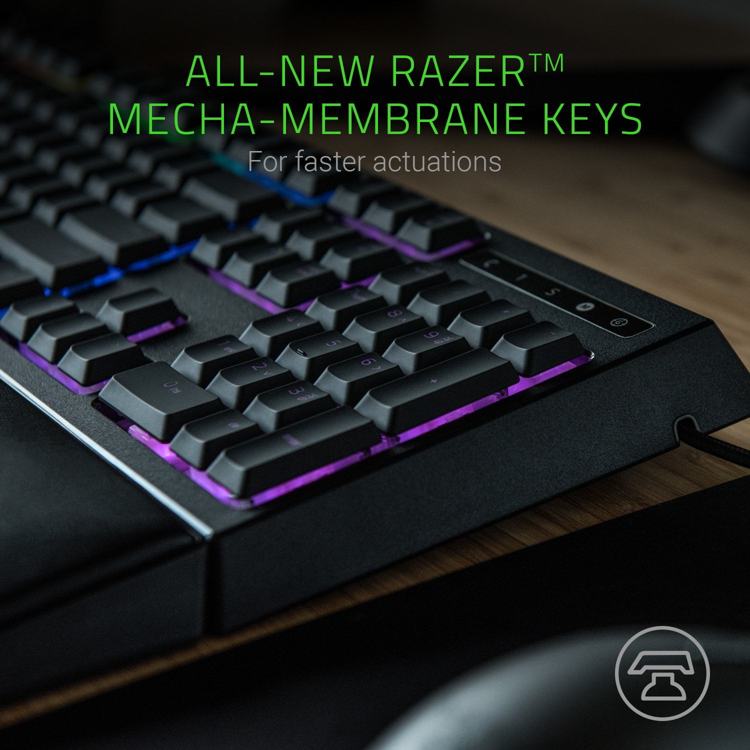 Razer Ornata Chroma - Mecha-Membrane Gaming Keyboard with