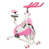 Sunny Health and Fitness P8150 Belt Drive Premium Indoor Cycling Bike, Pink