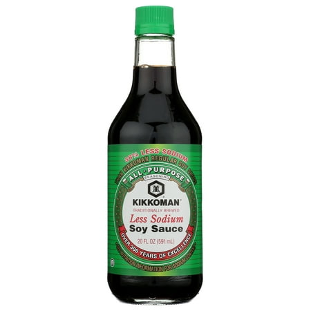 Kikkoman Less Sodium Soy Sauce, 20 fl oz Bottle
