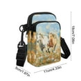 thumbnail image 3 of CREATITOY Horse Pattern Crossbody Handbag Casual Travel Storage Bag, 3 of 7