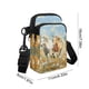 thumbnail image 3 of Bolso Bandolera con Correa de Hombro Ajustable, Ligero, de Poliéster, para Viaje, con Estampado de Caballos, Compartimentos Divididos para Un Almacenamiento Organizado, Uso Diario Informal, Escuela y, 3 of 6