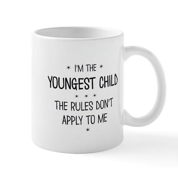 CafePress - YOUNGEST CHILD 3 Ceramic Mug - 11 oz Ceramic Mug - Novelty Coffee Tea Cup