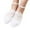 White, variant on Elegant Women's Ballerina Socks with Pearl Lace Trim Breathable and Non- Low Cut Footwear for Comfort Size:One Size