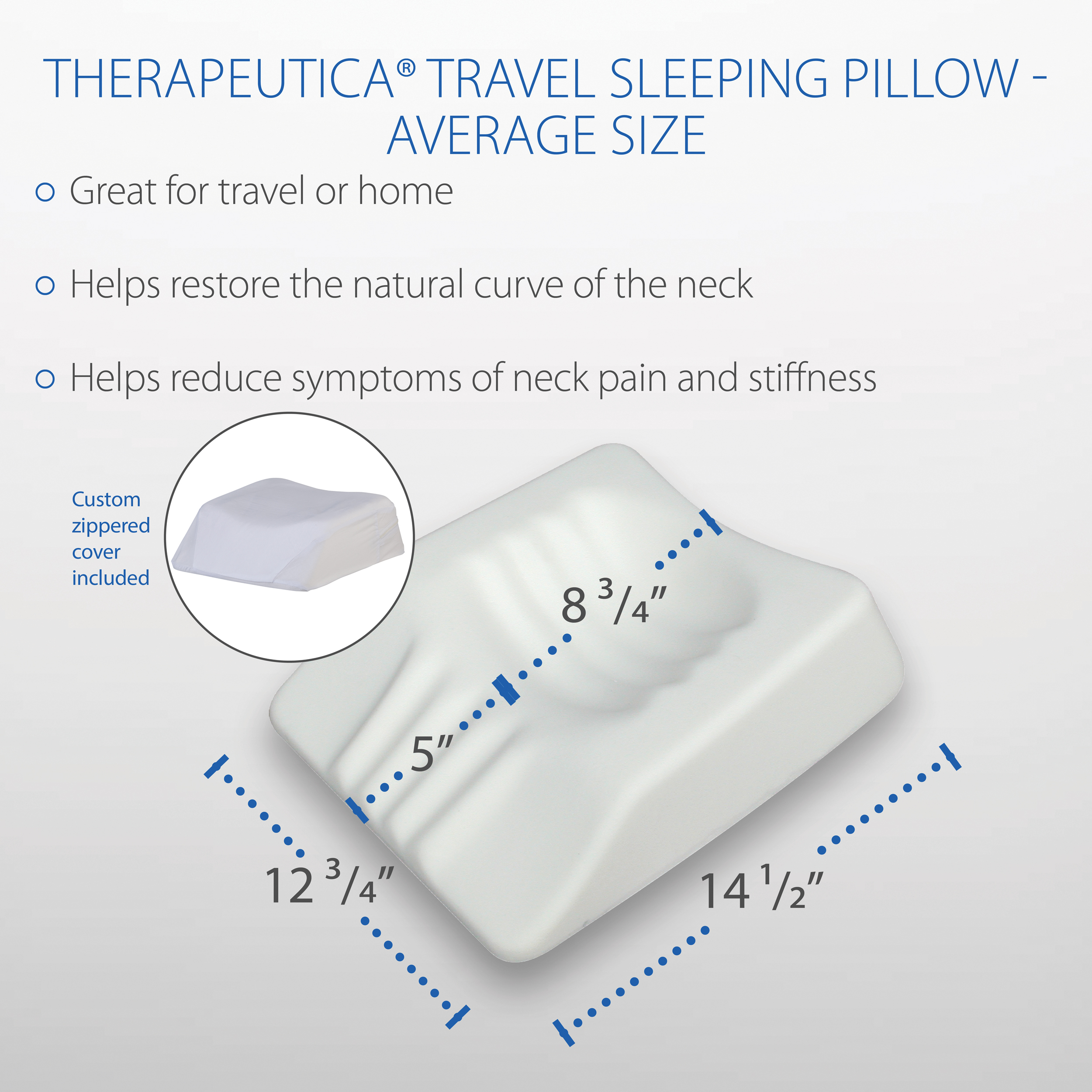 average size of pillow