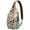 Cottagecore, variant on Small Floral Crossbody Sling Bag for Women, Lightweight Retro Botanical Hiking Backpack, Aesthetic Bloom Travel Shoulder Pack