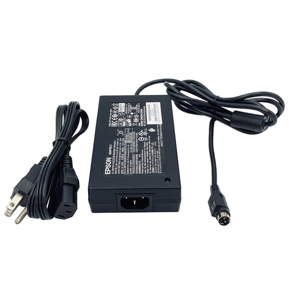 Pre-Owned Epson M344A 24V 62W Power Adapter w/ Power Cord Genuine Black