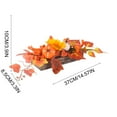 thumbnail image 3 of Autumn Pumpkin Bonsai Centerpiece - 16" Handcrafted Wood Base Fall Decor for Thanksgiving Table, Halloween Porch & Farmhouse Mantel Displays, 3 of 6