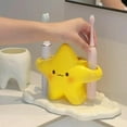 thumbnail image 4 of CaiYueKe Star Toothbrush Holder Bathroom Organizer Countertop Storage Rack with Multiple Slots for Toothbrush Toothpaste Holder Electric Toothbrush Stand Cute Smiley Face Decor Bath Vanity Accessory, 4 of 6
