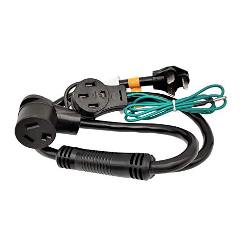 Parkworld 60318A Splitter, NEMA 10-30 Male Plug to Dryer 10-30 & EV 14-50 Female Receptacle, Dryer 30 AMP 3-Prong Y Adapter Cord