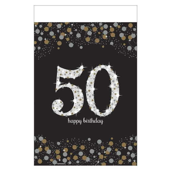 Sparkling Celebration 50 Rectangle Plastic Tablecover
