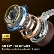 OneOdio Wired Computer Headphones over-Ear Headsets with Mic HIFI Sound Deep Bass for Laptop Cell Phones-Pro 30 Brown