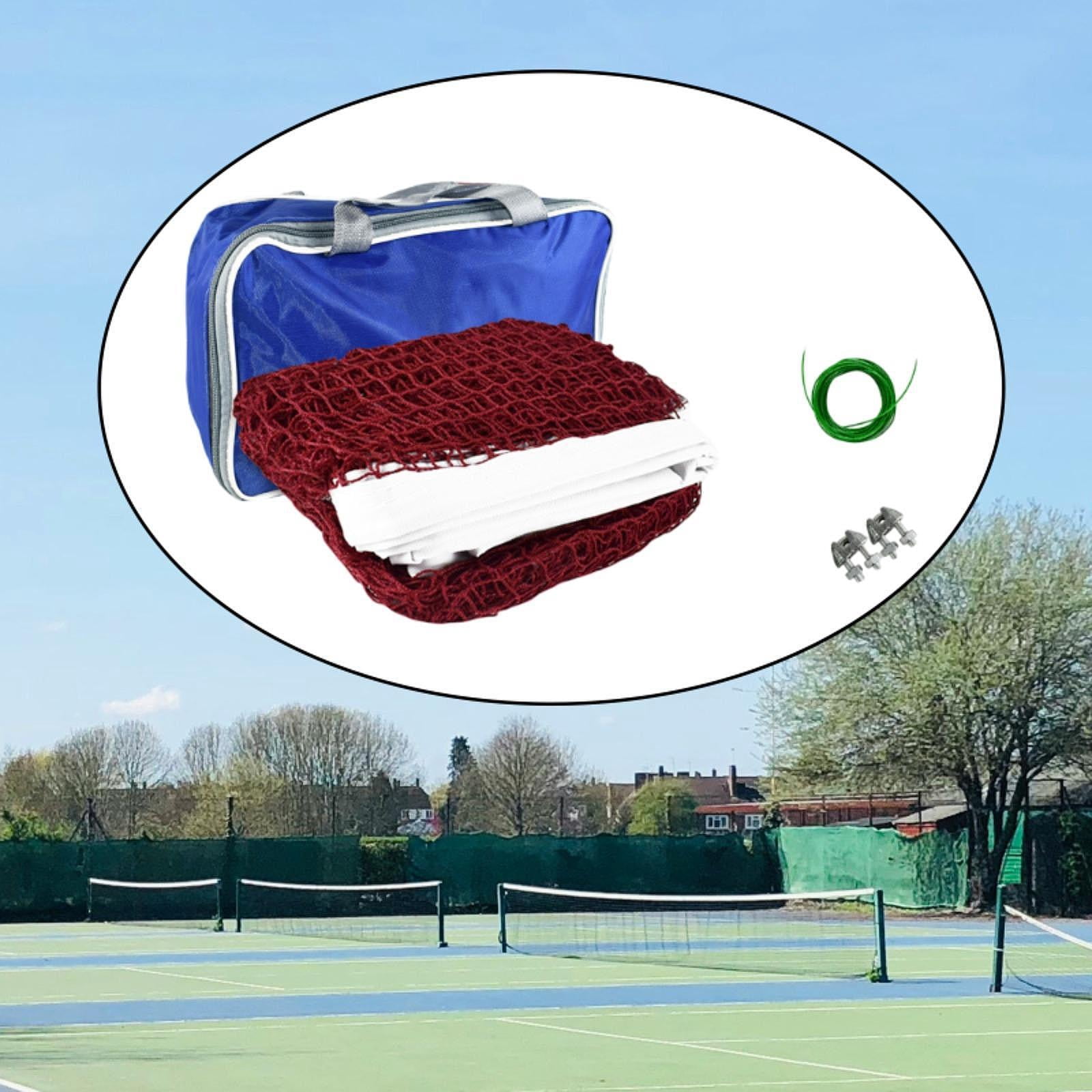 QccHieUs Badminton Net Only with Carrying Bag Professional Easy Setup Mesh Net Convenient 6.1m