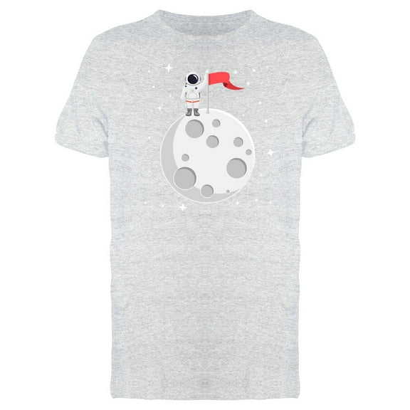 Astronaut On Full Moon Tee Men's -Image by Shutterstock