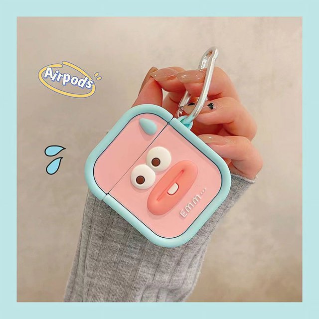 Funda de silicona para auriculares con dibujos de Anime en 3D, funda para auriculares inalámbricos de segunda generación para Airpods Pro 2, llavero para Airpods