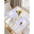 thumbnail image 5 of Easter Bunny Placemats Set of 4, Watercolor Butterfly Cute Rabbit Flowers Purple Placemats for Dining Table, Place Mats for Kitchen Tabletop, Waterproof Wipeable Dining Table Mats Set, 5 of 9
