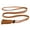 Umber, variant on Women's Braided Belt Adorable Adjustable Belts Fringe Bohemian Belt 2025 Fall All Seasons Umber X-Small-Large