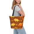 thumbnail image 2 of Balery Dinosaurs and Leaves Bolsa de Hombro con Diseño, Bolsa Grande y Duradera, Bolsa Versátil para Compras, 2 of 6