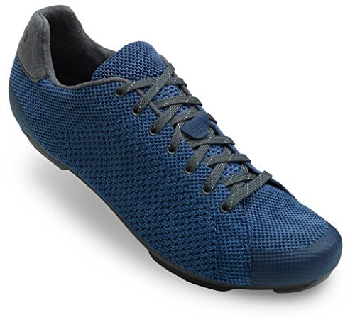 blue cycling shoes