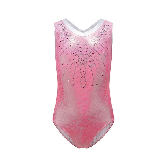 Leotardo de Gimnasia Yinane para Niña Maillot de Ballet Sin Mangas