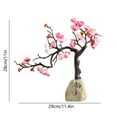 thumbnail image 3 of Chinese Wintersweet Resin Ornament for Home Decor - Desktop Decoration for Living Room, Study, Wine Cabinet, Bedroom in Red, Pink, White, 3 of 6